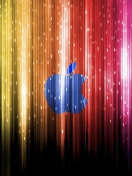 Das Sparkling Apple Logo Wallpaper 132x176