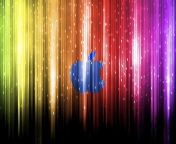 Sparkling Apple Logo wallpaper 176x144
