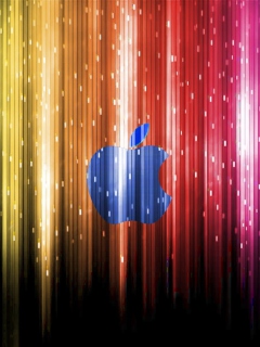Fondo de pantalla Sparkling Apple Logo 240x320