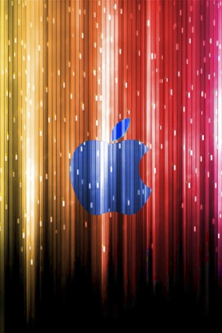 Sfondi Sparkling Apple Logo 320x480