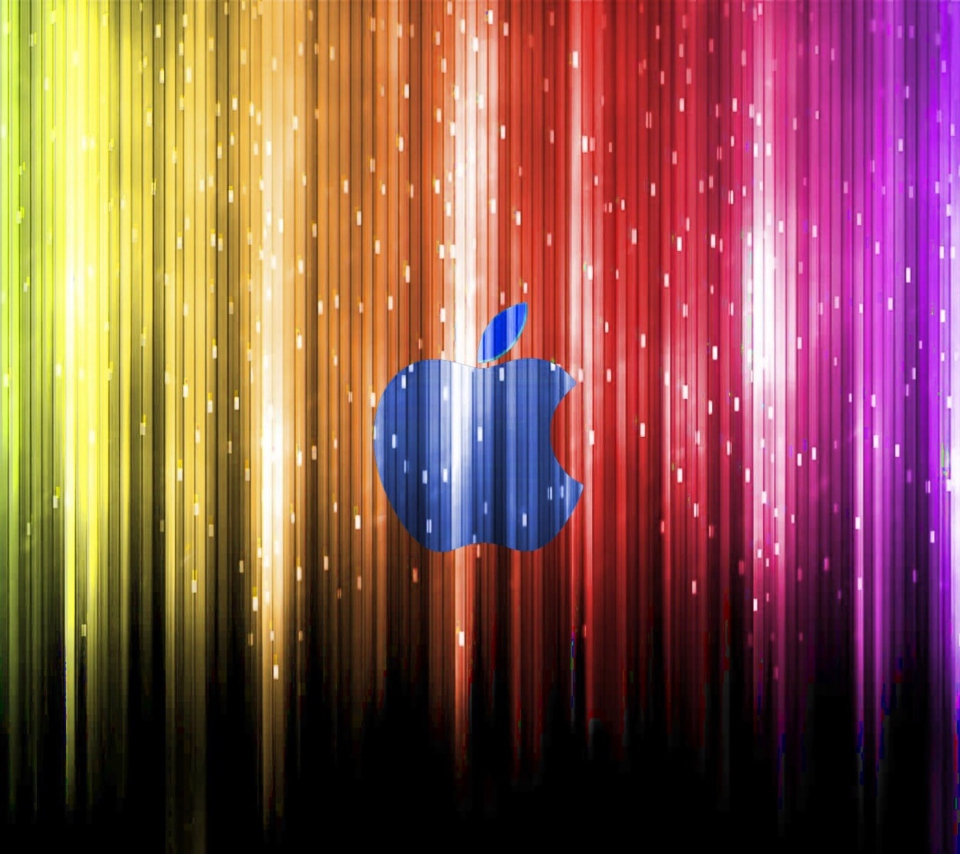 Fondo de pantalla Sparkling Apple Logo 960x854