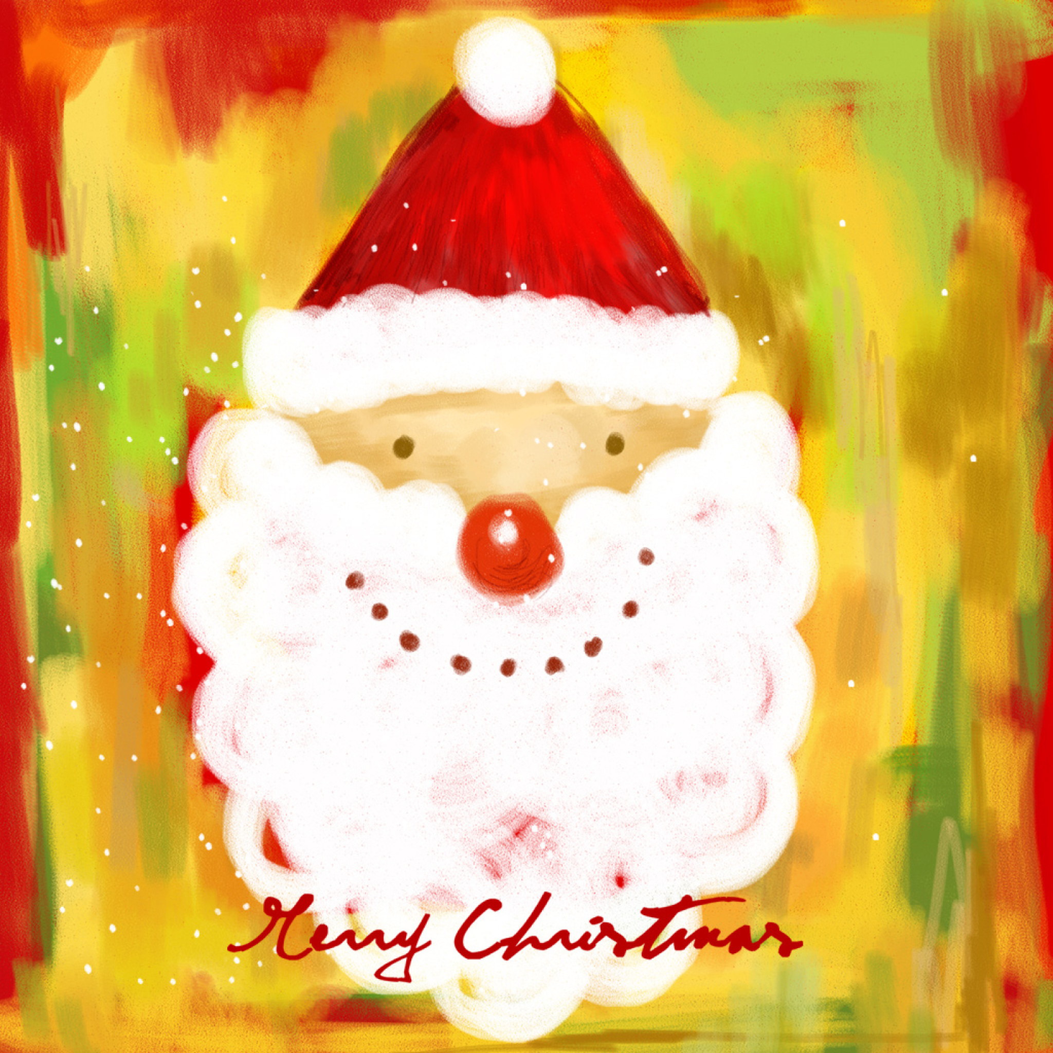 Das Santa Claus Wallpaper 2048x2048