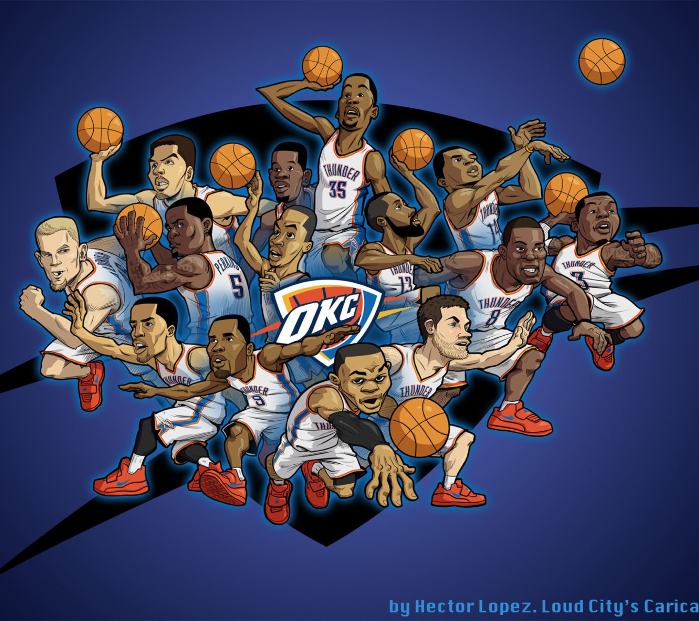 Oklahoma City Thunder Team wallpaper 1440x1280