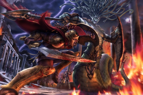 Das Hero Of Sparta Wallpaper 480x320