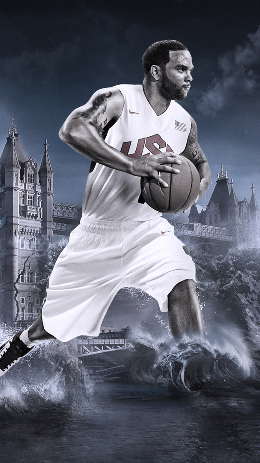 Deron Williams, Basketball, Olympics, London wallpaper 1080x1920