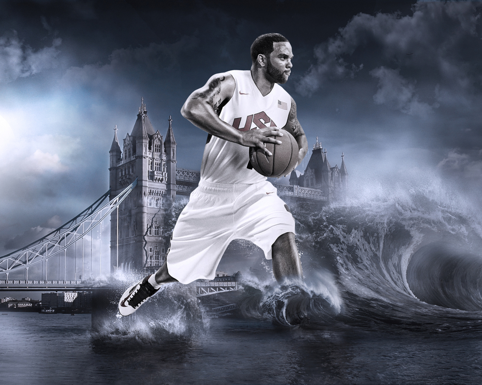 Das Deron Williams, Basketball, Olympics, London Wallpaper 1600x1280