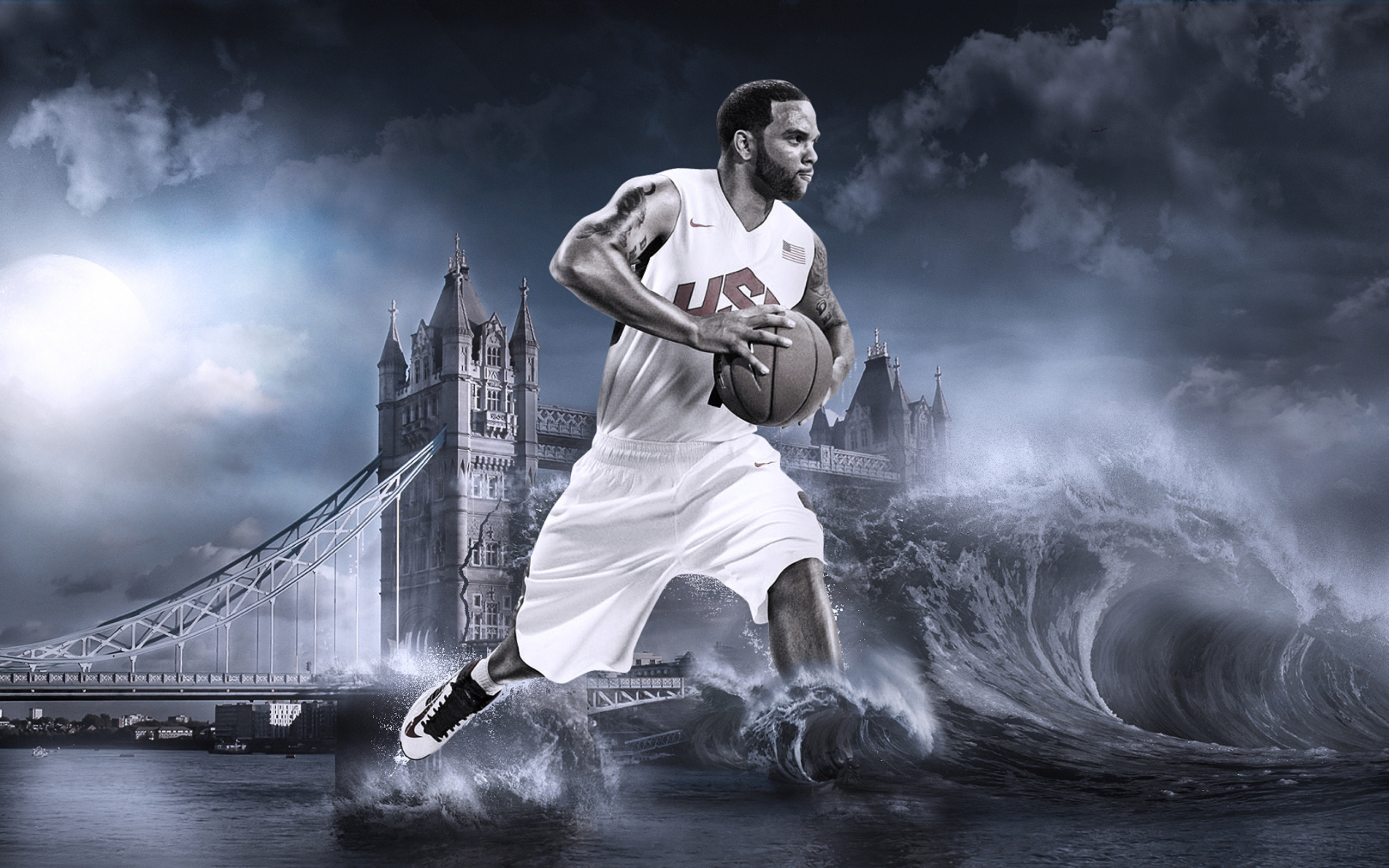 Deron Williams, Basketball, Olympics, London wallpaper 2560x1600