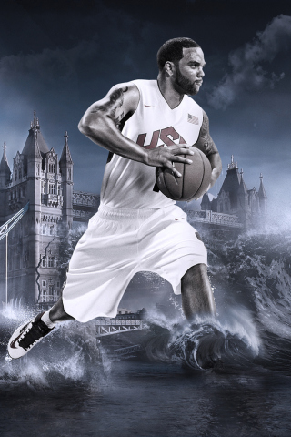 Das Deron Williams, Basketball, Olympics, London Wallpaper 320x480