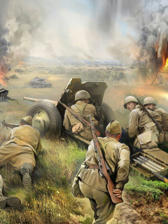 Das World War II Barbarossa 1941 Wallpaper 240x320
