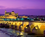 Sfondi Roman Bridge - Guadalquivir River 176x144