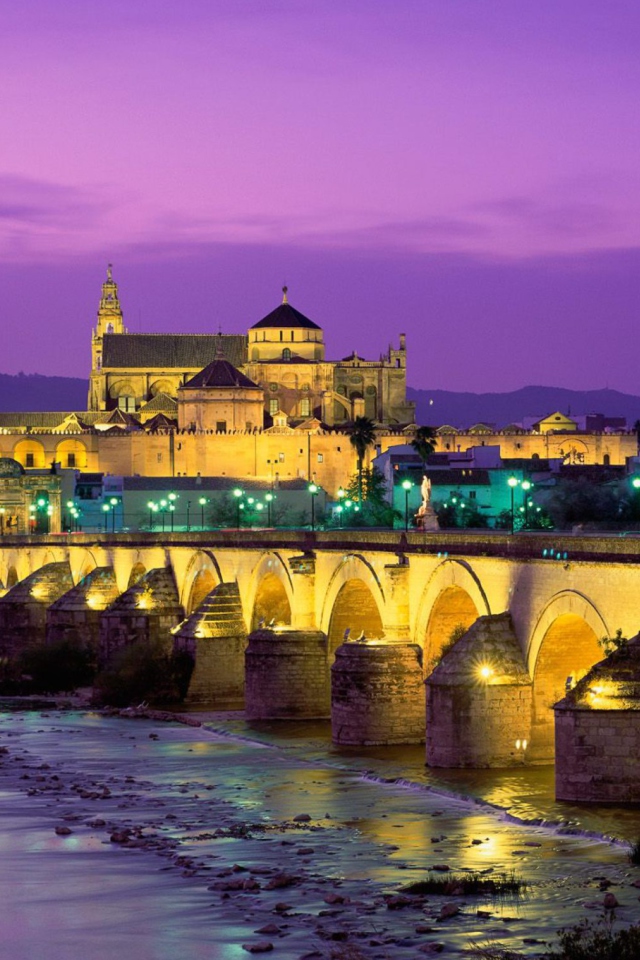 Das Roman Bridge - Guadalquivir River Wallpaper 640x960