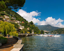 Sfondi Bellagio Lake Como Promenade 220x176
