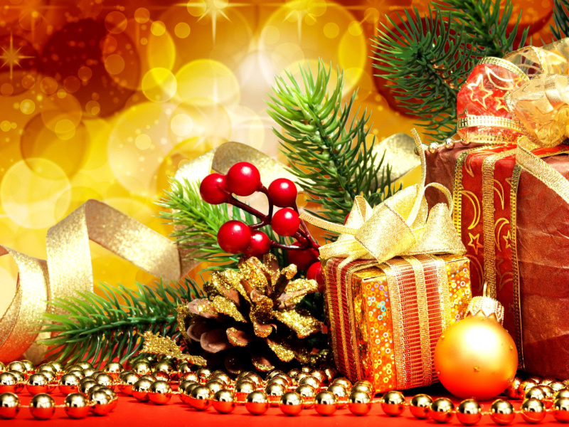 Das Handmade Xmas Gifts Wallpaper 800x600