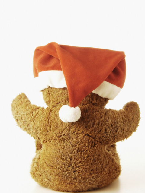 Santa's Teddy Bear wallpaper 480x640