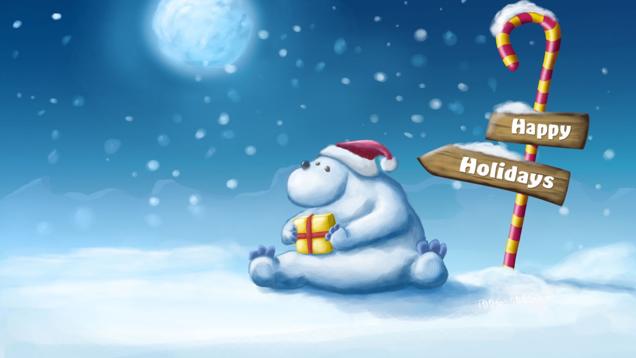 Обои Christmas At Polar 1280x720
