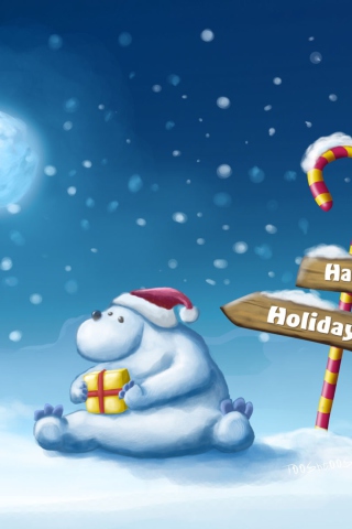 Christmas At Polar wallpaper 320x480