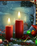 Lighted Candles wallpaper 128x160