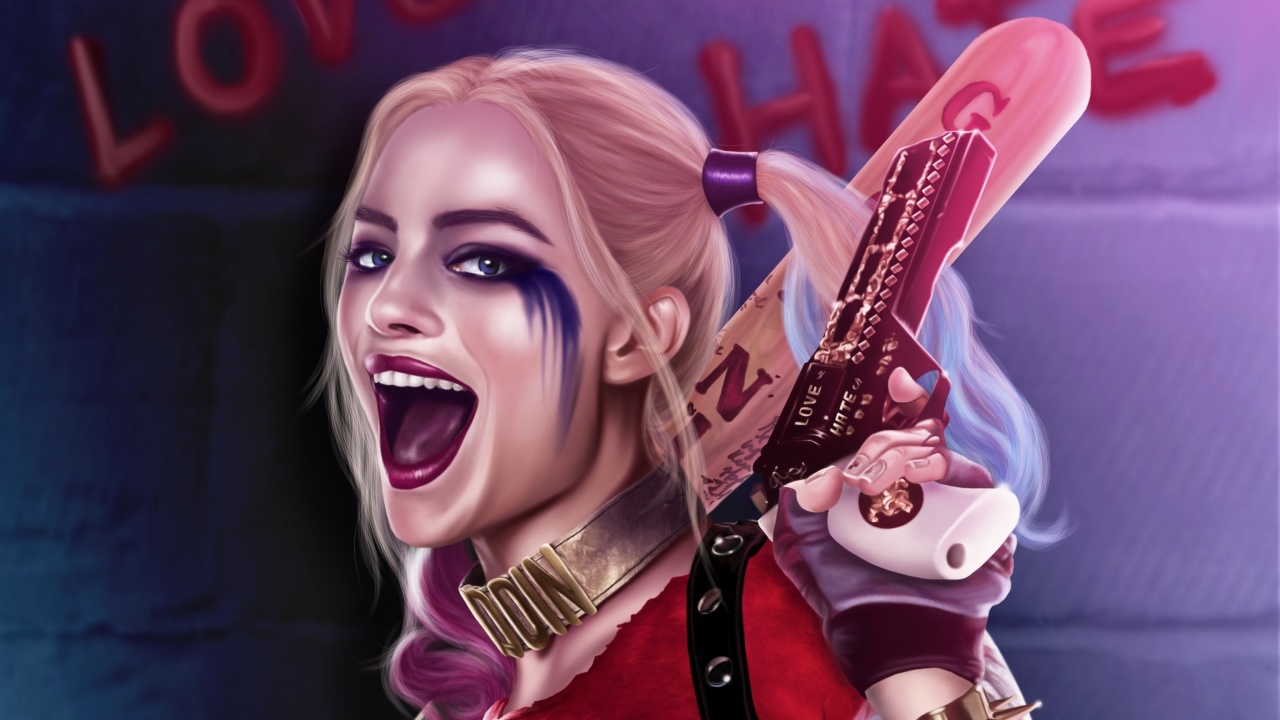 Suicide Squad, Harley Quinn, Margot Robbie wallpaper 1280x720