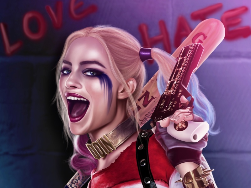 Das Suicide Squad, Harley Quinn, Margot Robbie Wallpaper 800x600