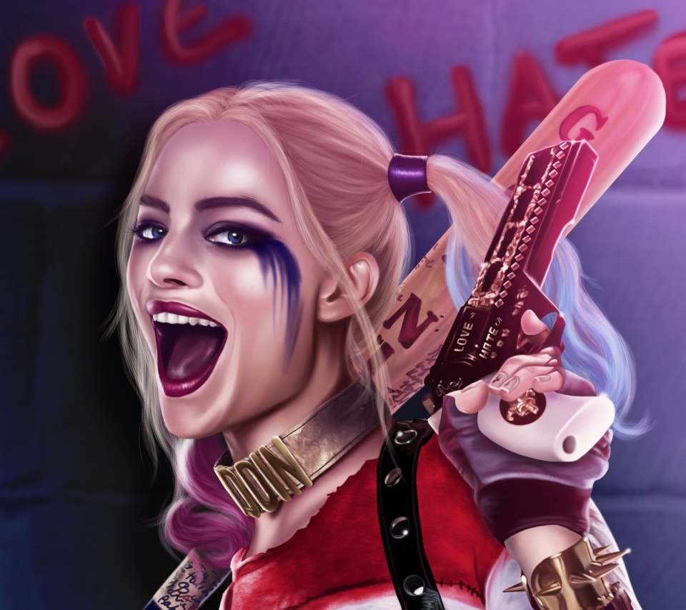 Suicide Squad, Harley Quinn, Margot Robbie wallpaper 960x854