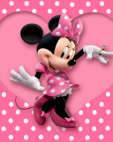 Das Minnie Mouse Polka Dot Wallpaper 128x160