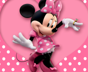 Das Minnie Mouse Polka Dot Wallpaper 176x144