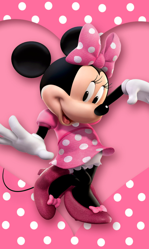 Minnie Mouse Polka Dot wallpaper 480x800
