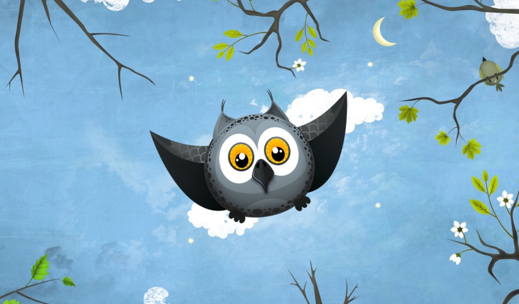 Screenshot №1 pro téma Cute Owl Art 1024x600