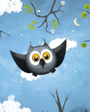 Das Cute Owl Art Wallpaper 176x220