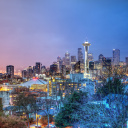 Das Seattle Panorama Photo Wallpaper 128x128
