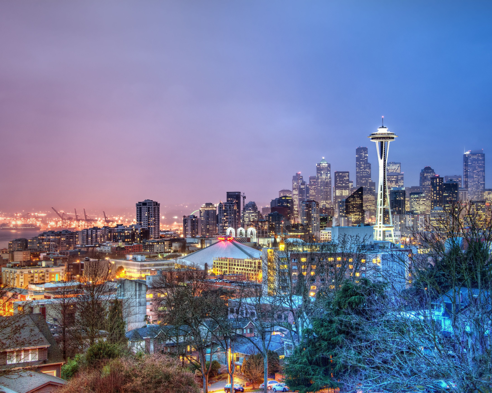 Das Seattle Panorama Photo Wallpaper 1600x1280