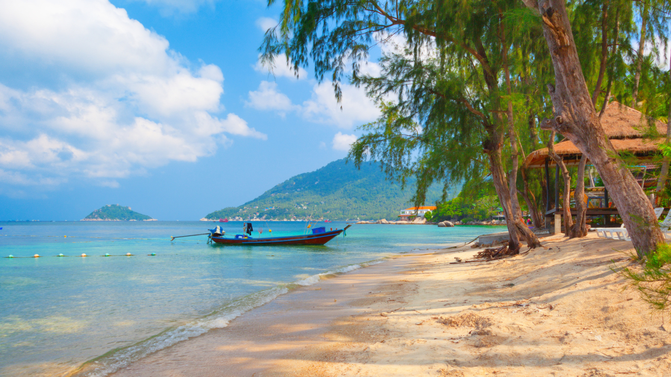 Обои Koh Tao Thailand 1366x768