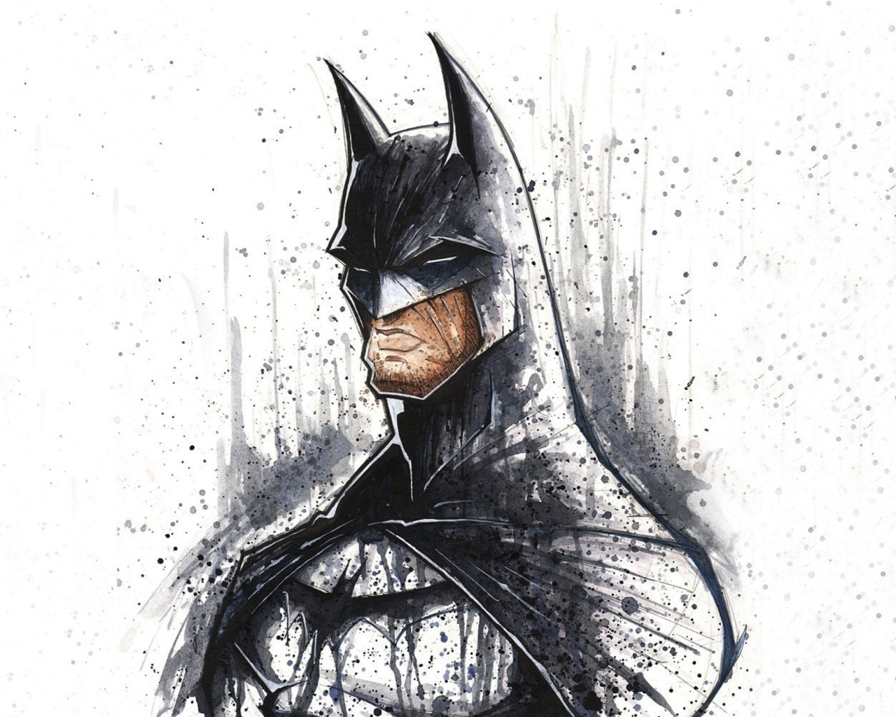 Fondo de pantalla Batman Illustration 1280x1024