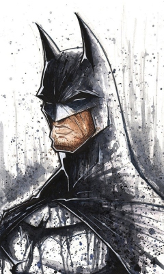 Batman Illustration wallpaper 240x400