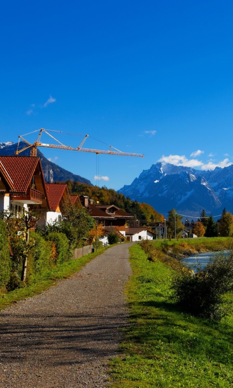 Fondo de pantalla Oberau Germany 480x800