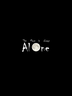 Обои Moon Is Always Alone 240x320