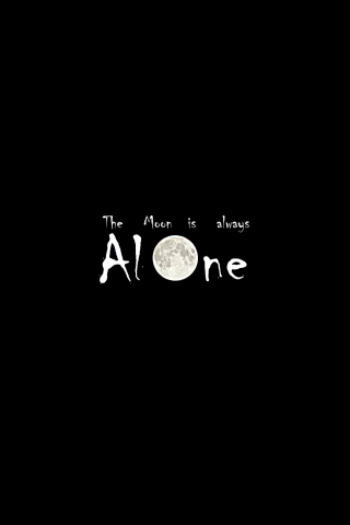 Moon Is Always Alone wallpaper 320x480