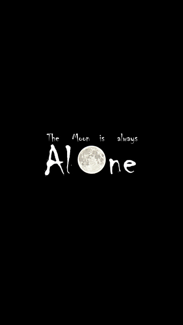 Обои Moon Is Always Alone 360x640