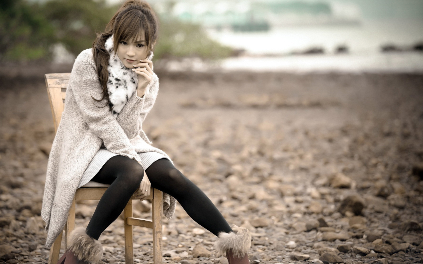 Fondo de pantalla Cute Asian Girl 1440x900