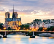 Fondo de pantalla Notre Dame de Paris Catholic Cathedral 176x144