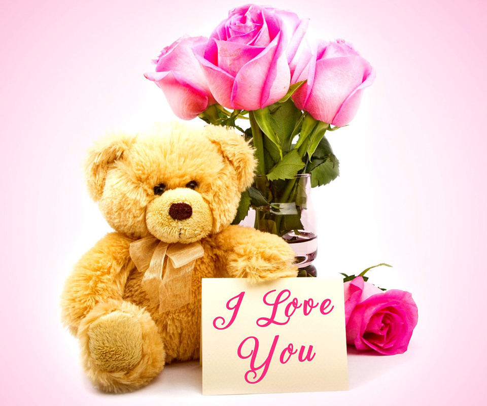 Valentines Day, Teddy Bear wallpaper 960x800