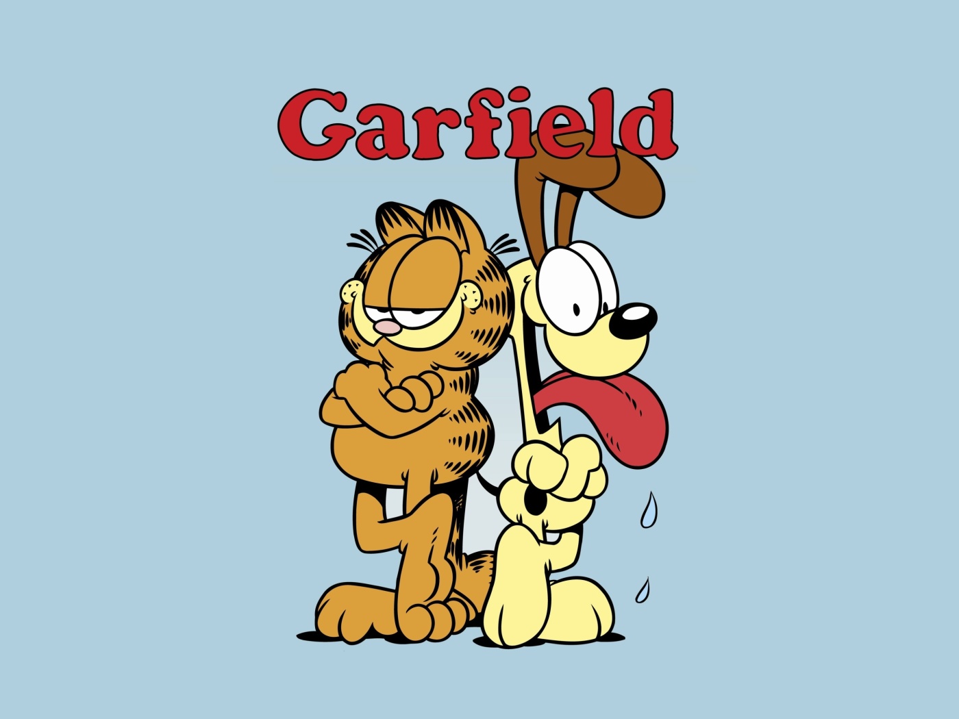 Обои Garfield Cartoon 1400x1050