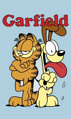 Fondo de pantalla Garfield Cartoon 240x400
