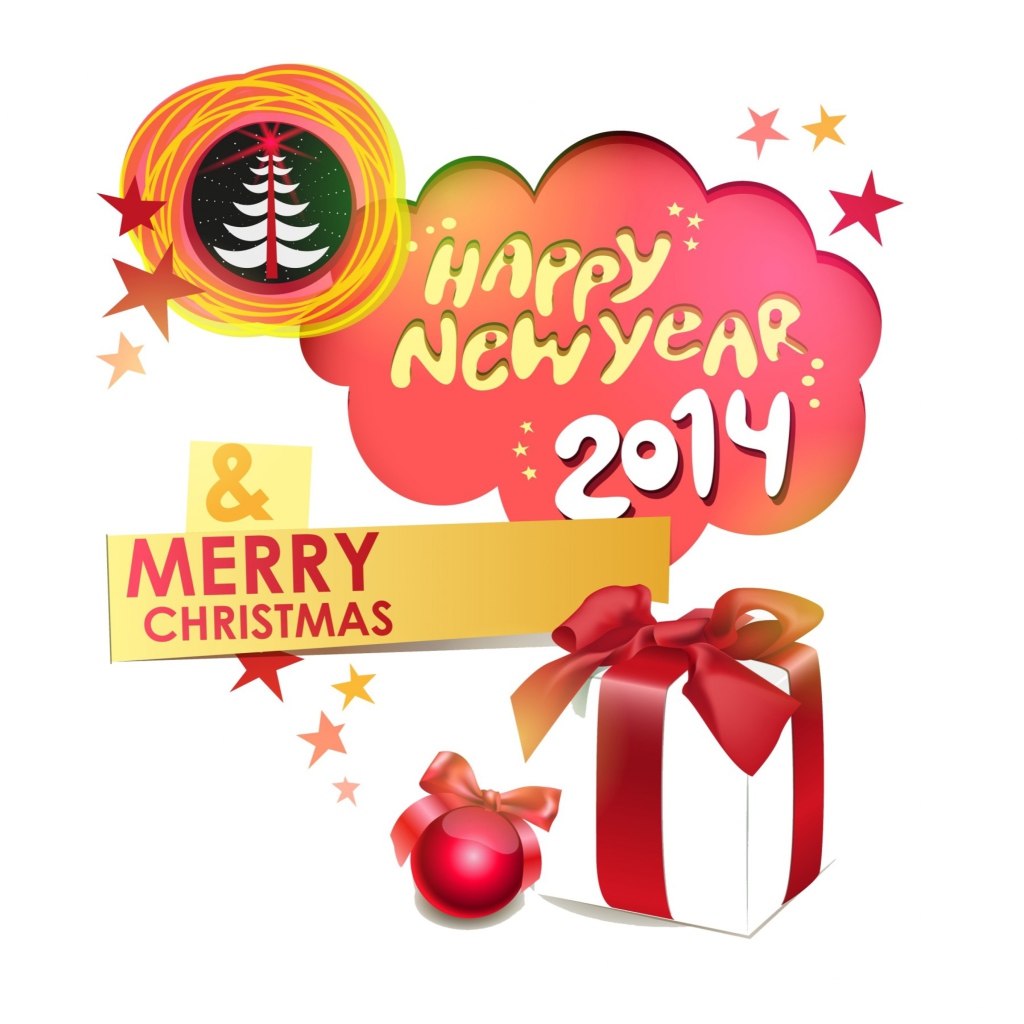 Обои Merry Christmas 2014 1024x1024