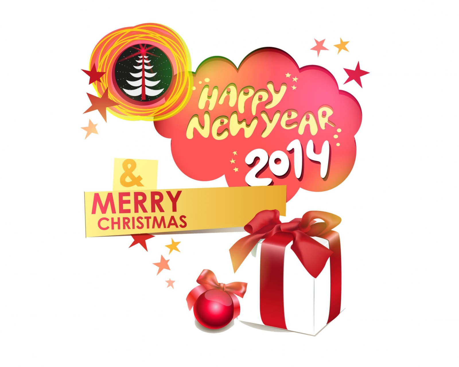Обои Merry Christmas 2014 1600x1280