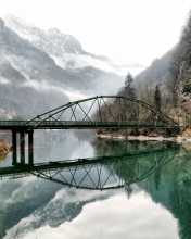 Bridge Over Mountain River screenshot #1 176x220