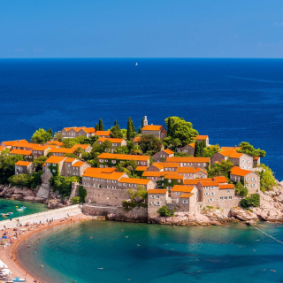 Sveti Stefan, Montenegro sfondi gratuiti per iPad 2