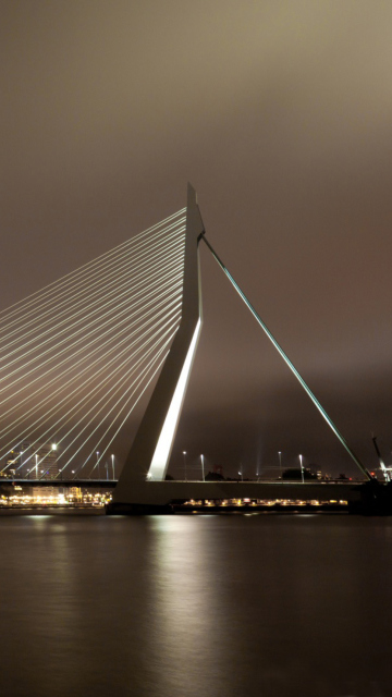 Das Erasmus Bridge Rotterdam Wallpaper 360x640