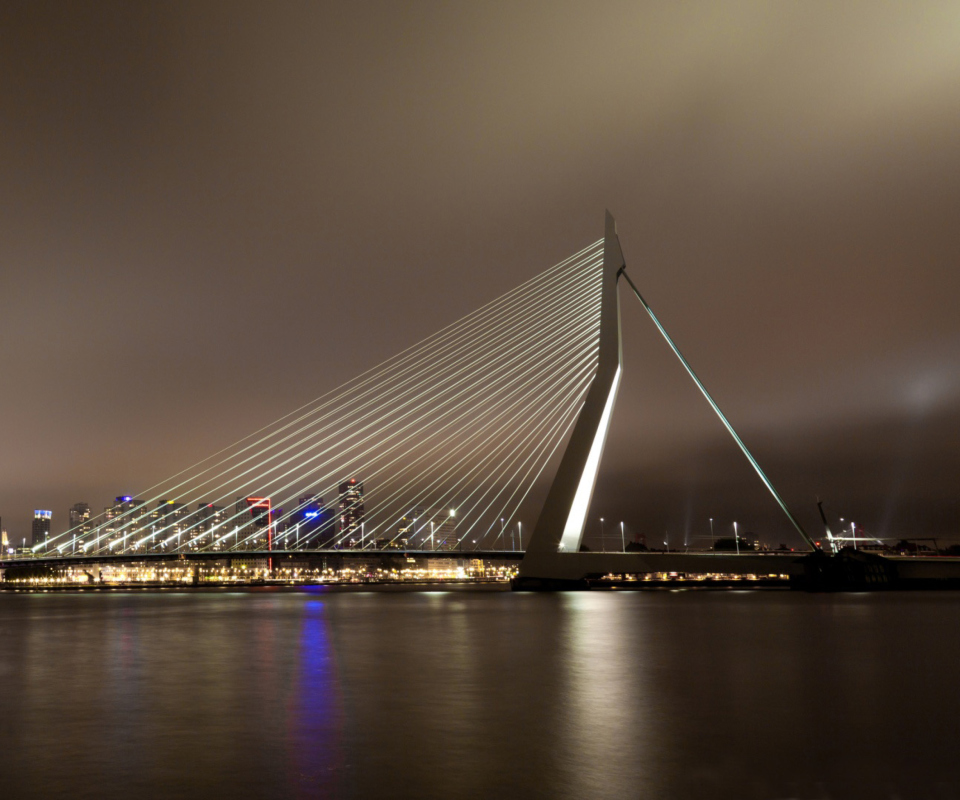 Screenshot №1 pro téma Erasmus Bridge Rotterdam 960x800