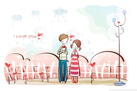 Valentines Day Date wallpaper 480x320